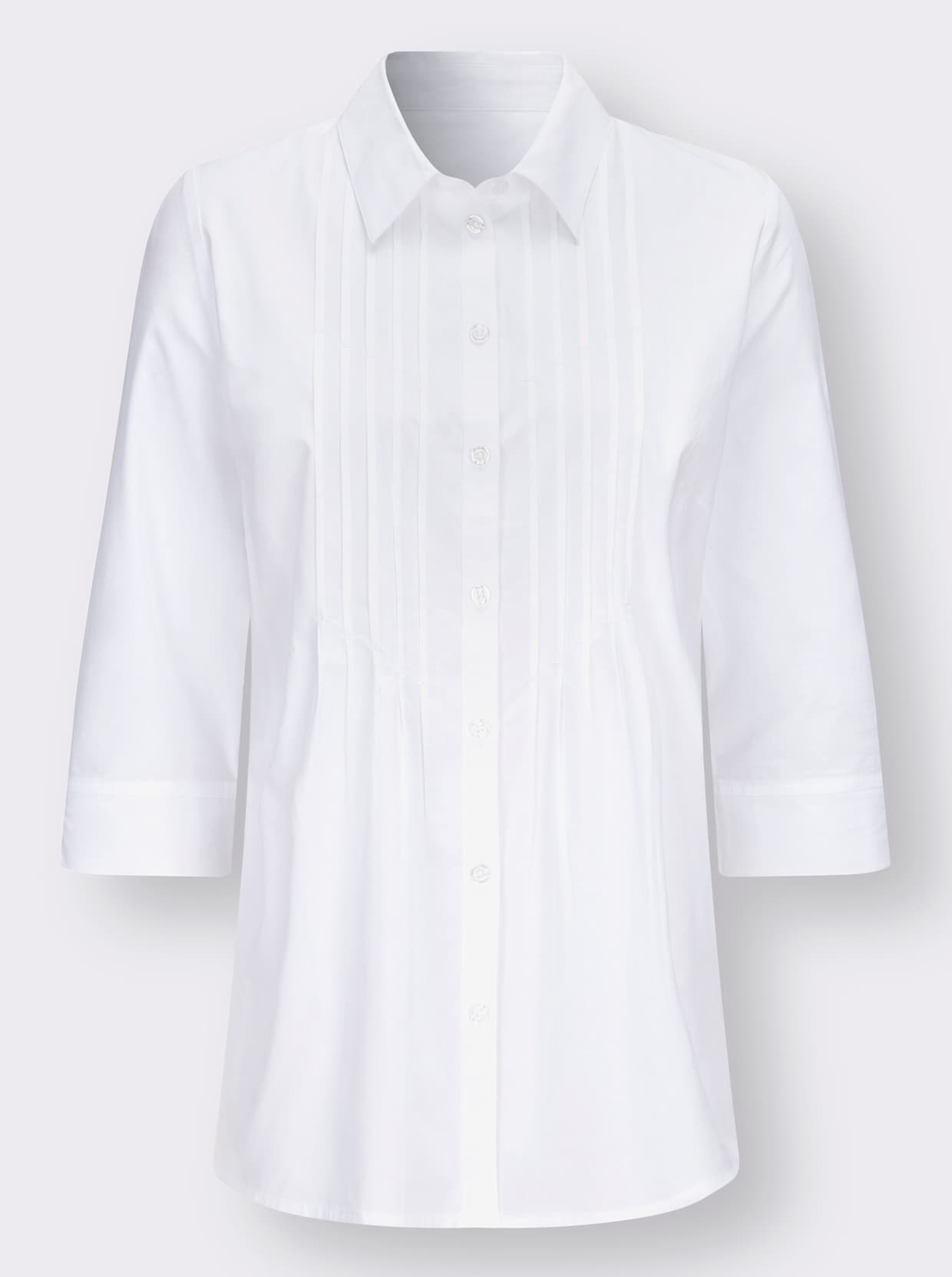 Longbluse - weiß
