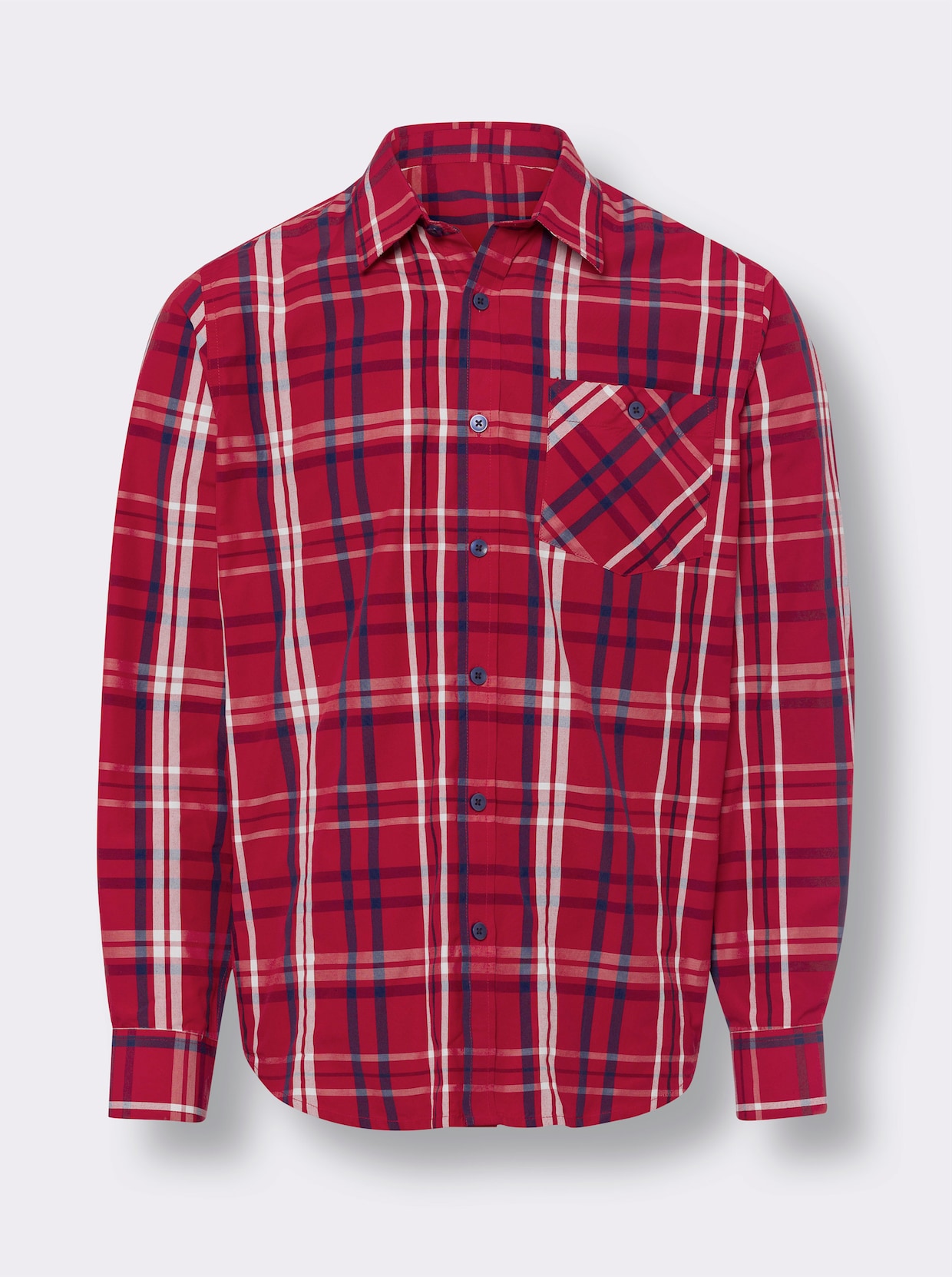 Košeľa s dlhými rukávmi - Red-navy - Skontrolovať
