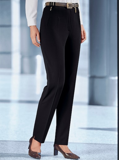Bügelfaltenhose - schwarz