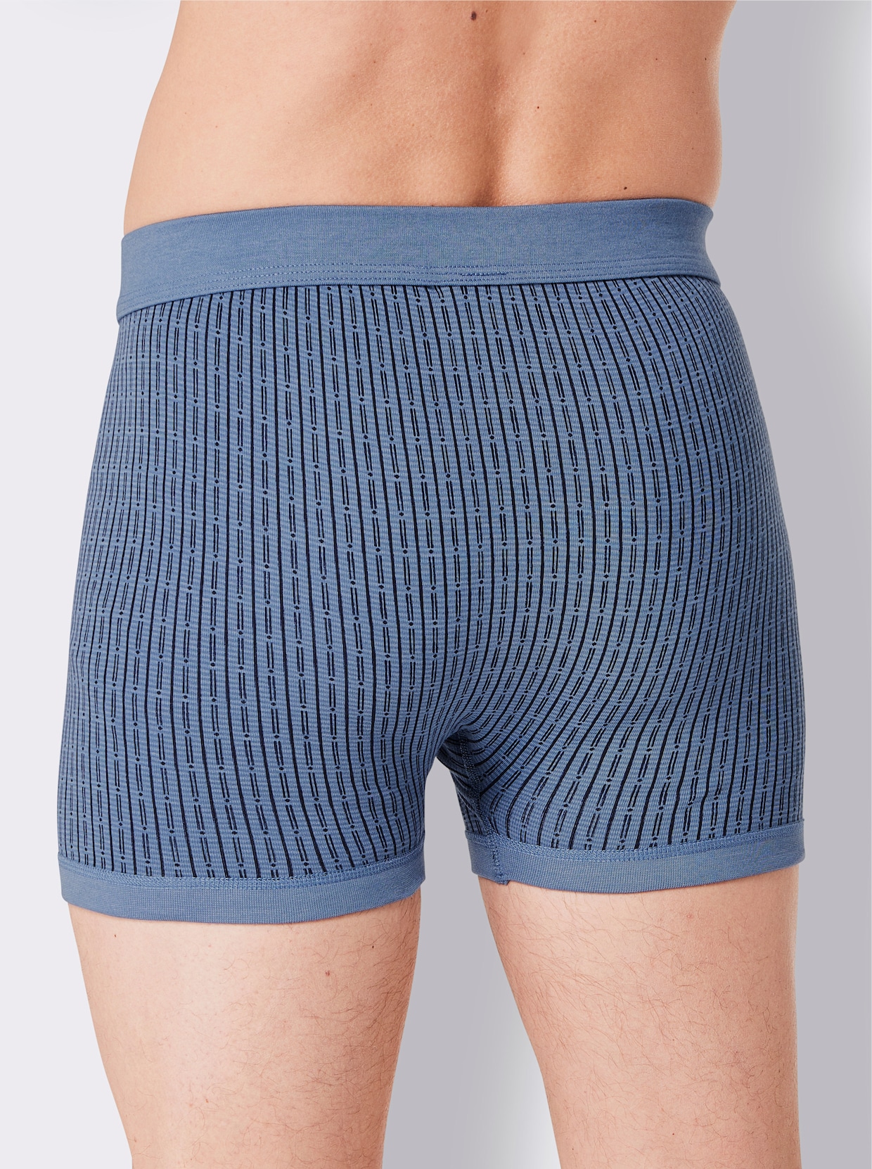 wäschepur men Boxerky - světlemodrá-potisk
